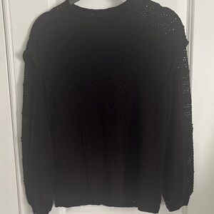 White House Black Market Black Sweater